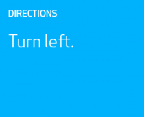 Turn left.