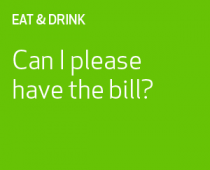 Can I please have the bill?